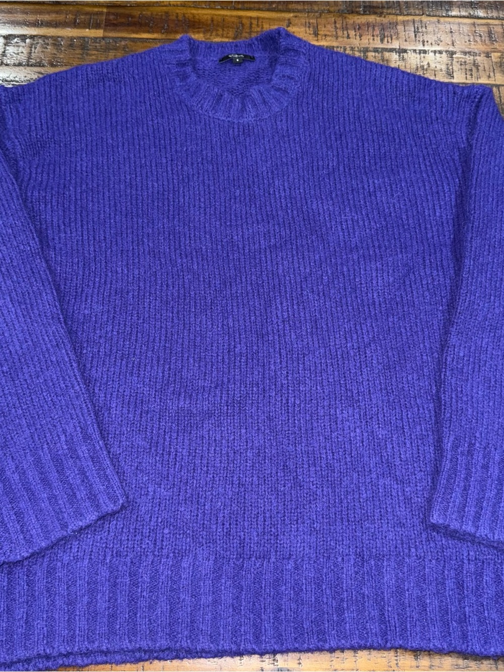 Rails Olivia Wool Alpaca Blend Knit Sweater Ultra Violet
